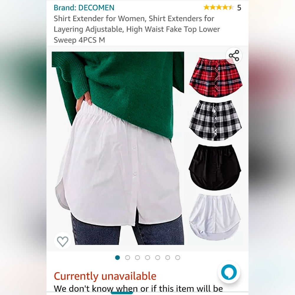 New Shirt Extender for Women